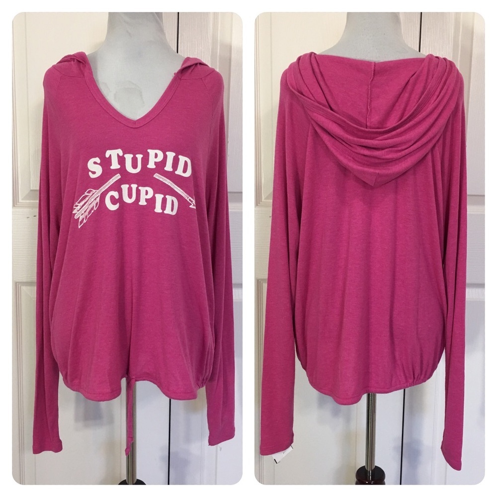 NWT! Wildfox Stupid Cupid hoodie